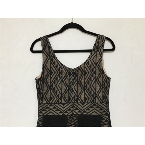 Maggie L Dress Size 8 Black Lacy Lined Party Wedding Formal Cocktail Holiday - Picture 6 of 16